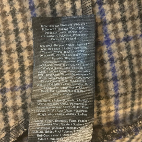 VERO MODA Plaza Long Wool Coat GA | M | Brown / Navy | NEW!! Stlye 10270731 - Picture 9 of 14